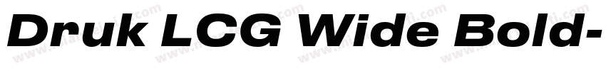 Druk LCG Wide Bold字体转换
